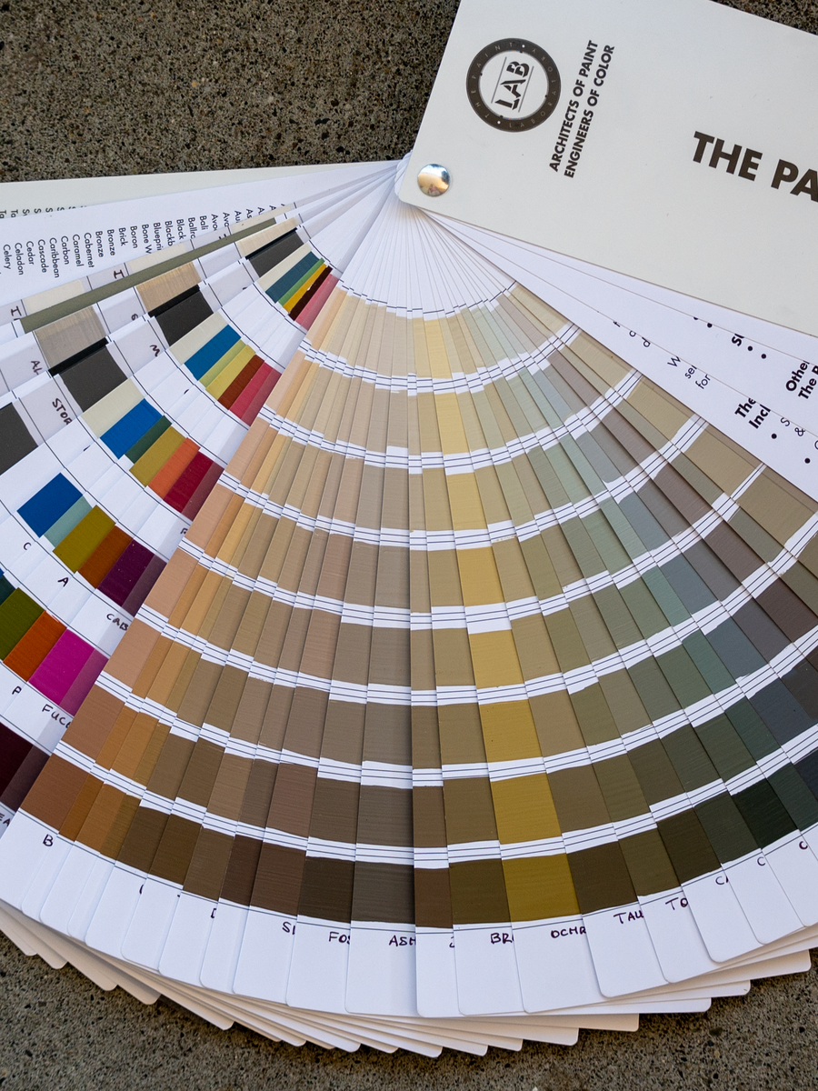 Complete hand-painted Paint Laboratory color Fandeck